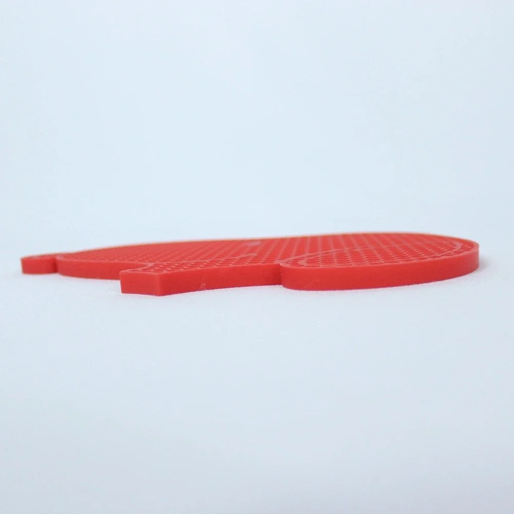 Peanuts Snoopy Head Red Silicone‎ Trivet 6